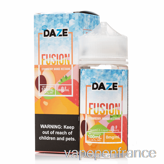 Nectarine De Mangue Et Fraise Glacée - 7 Daze Fusion - Stylo Vape 100 Ml 3 Mg